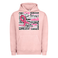 Pigment Salmon breast cancer ribbon Urban Hoodie - JahusDesignShop