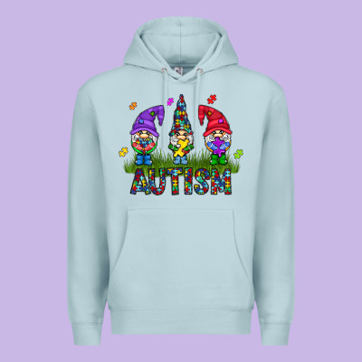 Autism Gnome Premium Hoodie Designed By Cowhidedigitalart