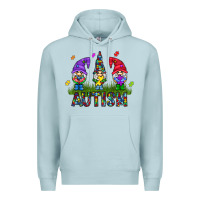 Blue Mist autism Gnome Premium Hoodie - CowhideDigitalArt