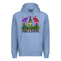 Colony Blue autism Gnome Premium Hoodie - CowhideDigitalArt