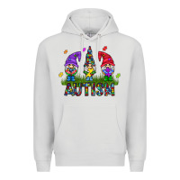 Dove Grey autism Gnome Premium Hoodie - CowhideDigitalArt