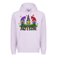 Lilac autism Gnome Premium Hoodie - CowhideDigitalArt