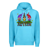 Ocean Blue autism Gnome Premium Hoodie - CowhideDigitalArt