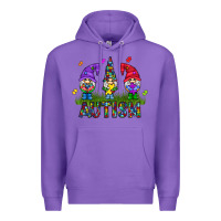 Purple autism Gnome Premium Hoodie - CowhideDigitalArt