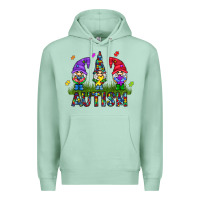 Seafoam autism Gnome Premium Hoodie - CowhideDigitalArt