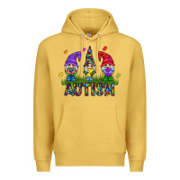 Antique Gold autism Gnome Premium Hoodie - CowhideDigitalArt