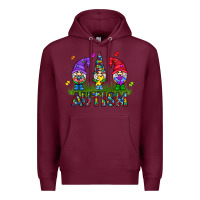 Burgundy autism Gnome Premium Hoodie - CowhideDigitalArt