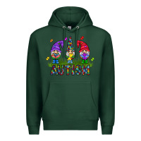 Sports Green autism Gnome Premium Hoodie - CowhideDigitalArt