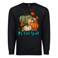 Black Happy Fall Y'all Pumpkins Premium Sweatshirt - RanaPortraitStore