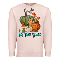 Pale Pink Happy Fall Y'all Pumpkins Premium Sweatshirt - RanaPortraitStore