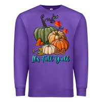 Purple Happy Fall Y'all Pumpkins Premium Sweatshirt - RanaPortraitStore