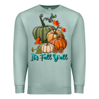 Seafoam Happy Fall Y'all Pumpkins Premium Sweatshirt - RanaPortraitStore