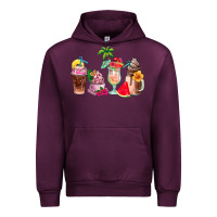 Mauve Wine summer coffee cups Urban Hoodie - AdoDesignShop