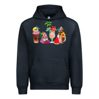 Navy summer coffee cups Urban Hoodie - AdoDesignShop