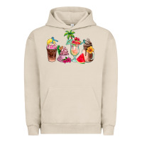 Pigment French Oak summer coffee cups Urban Hoodie - AdoDesignShop