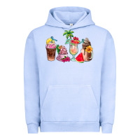 Pigment Grape Ice summer coffee cups Urban Hoodie - AdoDesignShop