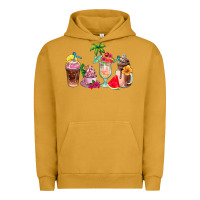 Pigment Peanut Butter summer coffee cups Urban Hoodie - AdoDesignShop