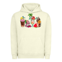 Pigment Pistachio summer coffee cups Urban Hoodie - AdoDesignShop