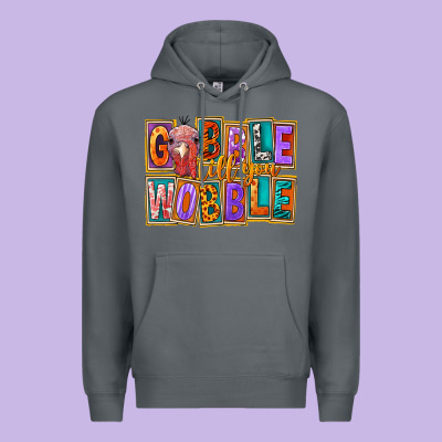 Gobble Till You Wobble Premium Hoodie Designed By Fadigitalartstudio
