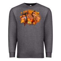 Charcoal Heather Fall sneaker and heel afro woman Premium Sweatshirt - RanaPortraitStore