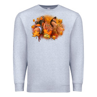 Heather Grey Fall sneaker and heel afro woman Premium Sweatshirt - RanaPortraitStore