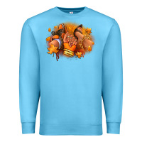 Ocean Blue Fall sneaker and heel afro woman Premium Sweatshirt - RanaPortraitStore