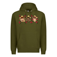 Army Green mexico gnomes Premium Hoodie - HRA Design Shop
