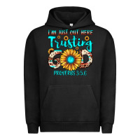 Pigment Black i m just out here trusting god proverbs 3 56 Urban Hoodie - JahusDesignShop