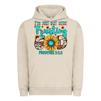Pigment French Oak i m just out here trusting god proverbs 3 56 Urban Hoodie - JahusDesignShop
