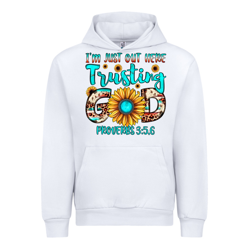 I M Just Out Here Trusting God Proverbs 3 56 Urban Hoodie by JahusDesignShop | Teevron