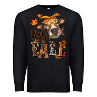 Black Hay Fall heifer Premium Sweatshirt - RanaPortraitStore