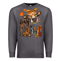 Charcoal Heather Hay Fall heifer Premium Sweatshirt - RanaPortraitStore