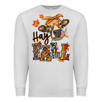 Dove Grey Hay Fall heifer Premium Sweatshirt - RanaPortraitStore