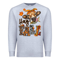 Heather Grey Hay Fall heifer Premium Sweatshirt - RanaPortraitStore