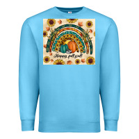 Ocean Blue Happy Fall y'all Premium Sweatshirt - RanaPortraitStore