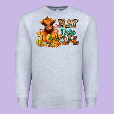 Premium Sweatshirt Hay there Fall pumpkin heifer