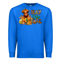 True Royal Hay there Fall pumpkin heifer Premium Sweatshirt - RanaPortraitStore