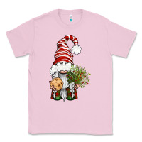 Bubblegum Pink Christmas Gnome With Cookie Classic Tee - BundleAndBundleShop