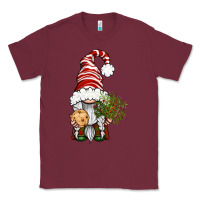Burgundy Christmas Gnome With Cookie Classic Tee - BundleAndBundleShop