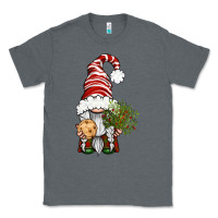 Charcoal Heather Christmas Gnome With Cookie Classic Tee - BundleAndBundleShop