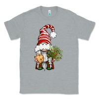 Heather Grey Christmas Gnome With Cookie Classic Tee - BundleAndBundleShop