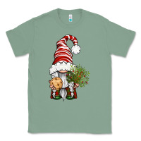 Sage Christmas Gnome With Cookie Classic Tee - BundleAndBundleShop