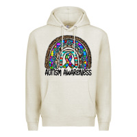 Oatmeal Heather autism awareness Premium Hoodie - CowhideDigitalArt