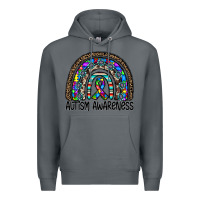 Rock autism awareness Premium Hoodie - CowhideDigitalArt
