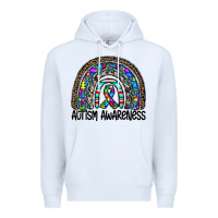 White autism awareness Premium Hoodie - CowhideDigitalArt
