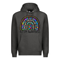 Charcoal Heather autism awareness Premium Hoodie - CowhideDigitalArt
