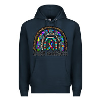 Navy autism awareness Premium Hoodie - CowhideDigitalArt