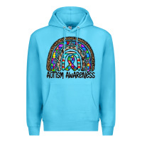 Ocean Blue autism awareness Premium Hoodie - CowhideDigitalArt