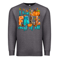 Charcoal Heather I love Fall most of all Premium Sweatshirt - RanaPortraitStore