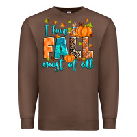 Chestnut I love Fall most of all Premium Sweatshirt - RanaPortraitStore
